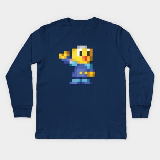 Servbot low-res pixelart Kids Long Sleeve T-Shirt